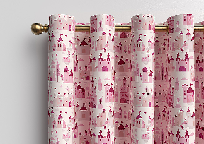 Magic Castle, Princess Pink - Made to Measure Curtains - Image 12